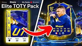 WE PACKED 2 TOTY CARDS 🥳 600K ELITE TOTY PACKS  FC 24 Ultimate Team [upl. by Enala]