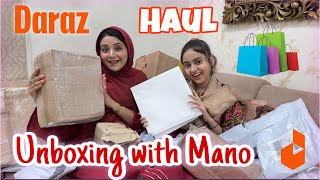 Daraz se shopping 🛍️meri aur Mano ki🤩UnboxingDaraz Haul [upl. by Frederique]