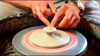 Making a Simple Pottery Butter Dish amp Lid on the Wheel [upl. by Wylie]