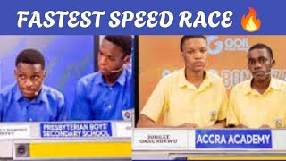 NSMQ 2023  FASTEST SPEED RACE 🔥 [upl. by Balliol]