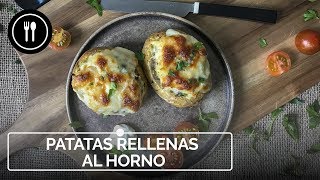 Patatas rellenas al horno receta vegetariana que todos querrán probar [upl. by Sitoel]