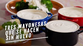 Mayonesa elaborada con garbanzo Sin huevo  Cocina Vegan Fácil [upl. by Cornish]