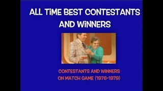 Match Game Best Contestants and AllTime Winners 19761979 [upl. by Haneekas]