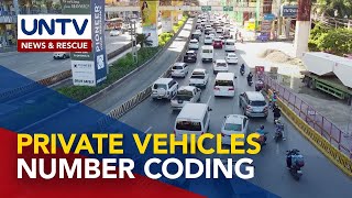 NCR number coding sa private vehicles tuwing peak hours simula sa Dec 1 [upl. by Stickney]