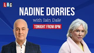 Iain Dale joined by Former Culture Secretary Nadine Dorries  Watch Live [upl. by Imailiv]