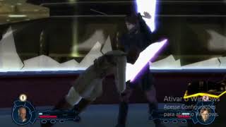 STAR WARS EPISODE III REVENGE OF SITH MACE WINDU VS ANAKIN [upl. by Eelaras]