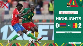 Gambia 🆚 Cameroon Highlights  TotalEnergiesAFCON2021 Quarter Finals [upl. by Haiel]