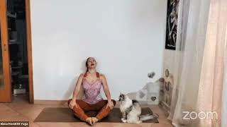 Yoga to Chaturanga Dandasana  Zoom live yoga class [upl. by Yaluz]