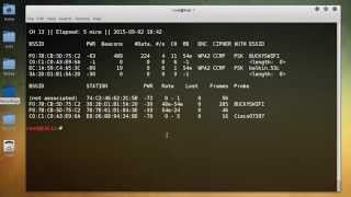 WiFi Wireless Security Tutorial  5  Sniffing from the Command Line [upl. by Yrdua562]