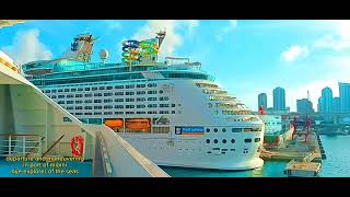 Departure And Maneuvering In Port Of Miami Bye Explorer Of The Seas cruiseship portofmiami [upl. by Ellimaj924]