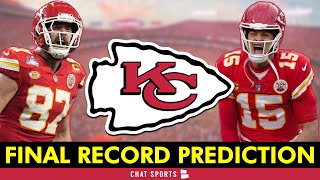 FINAL Kansas City Chiefs Record Prediction For The 2024 NFL Season [upl. by Sixela]