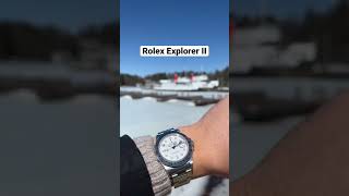 Rolex Explorer II 16570 Polar on a wrist [upl. by Zannini]