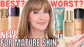 5 BEST amp WORST New Foundations for Mature Skin 2024  Foundation Roundup [upl. by Eahc]