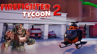 Je termine ma caserne de pompier  Firefighter Tycoon [upl. by Einnod345]