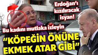 SANCAKTEPEDE KADINDAN SOKAĞI İNLETEN ERDOĞAN İSYANI I Ağzına geleni söyledi I SOKAK RÖPORTAJI [upl. by Bittencourt826]