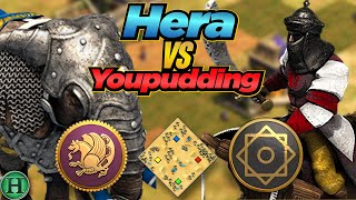 Persians vs Saracens  1v1 Arabia  vs Youpudding  AoE2 [upl. by Euqinommod691]