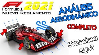 Reglamento F1 para 2021 ¿Soluciona algo  Análisis aerodinámico técnico completo [upl. by Agiaf]