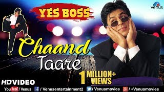 Chaand Tare  HD VIDEO  Shah Rukh Khan amp Juhi Chawla  Yes Boss  90s Songs [upl. by Talich]