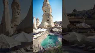 Stay at the Cave hotel Cappadocia travelgoals cappadocia turkey [upl. by Nylirak]