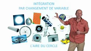 Intégration par changement de variable  laire du cercle [upl. by Ammamaria]