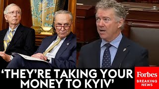 BREAKING NEWS Rand Paul Absolutely Unleashes On McConnell Schumer In Tirade Against Ukraine Aid [upl. by Wenonah]