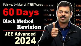 JEE Advanced 2024  Block Strategy Revision in 60 days [upl. by Yevreh]