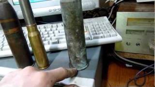 Mysterious now IDd 30mm 28mm Pzb41 Nazi Marked Cannon Shell [upl. by Tterb]