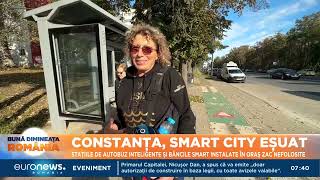 Constanța un smart city eșuat Băncile și stațiile de autobuz inteligente sunt defecte [upl. by Yssim]