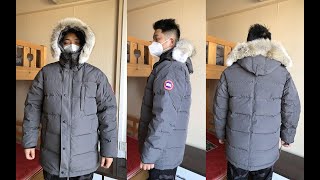 Canada Goose Carson Parka Fusion Fit Heritage Graphite Detailed Review amp Try On [upl. by Kaitlynn]