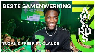 Claude en Suzan amp Freek winnen Beste Samenwerking met VasY Ga Maar  3FM Awards 2024  NPO 3FM [upl. by Cissiee210]