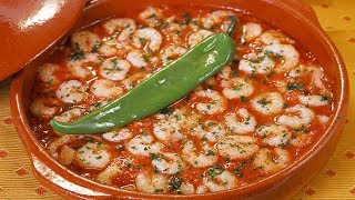 Tajine de Crevettes Pil Pil  Recette Facile [upl. by Oirramaj]