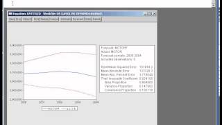 Using EViews to construct a forecast [upl. by Eliathan6]