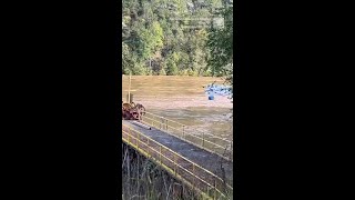 Watch RV Plunge Over Waterfall in Helene Flooding [upl. by Enened]