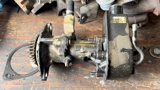 How to remove and replace Power Steering Pump and Reseal Vacuum Pump from a 01 Dodge Ram Diesel 59L [upl. by Seftton]