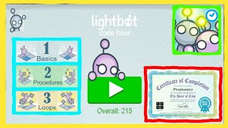 Lightbot Code Hour  All Levels BASICS PROCEDURES amp LOOPS [upl. by Yelwar808]