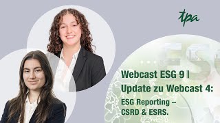 ESG Webcast Folge 9  ESG Reporting CSRD amp ESRS Update Folge 4 [upl. by Joung]