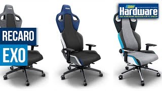 Recaro Exo Platinum  Gaming Chair vom RennsportSpezialisten vorgestellt [upl. by Odlanir]