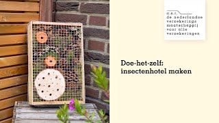 Doehetzelf DIY een insectenhotel maken  asr duurzaam wonen [upl. by Lourdes]