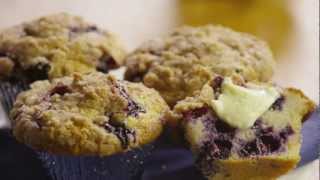 How to Make To Die For Blueberry Muffins  Allrecipescom [upl. by Yelrah]