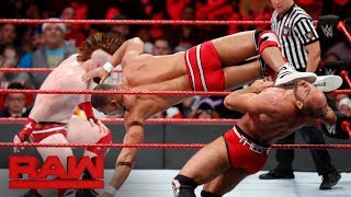 Cesaro amp Sheamus vs Seth Rollins amp Jason Jordan  Raw Tag Team Title Match Raw Dec 25 2017 [upl. by Yahska]