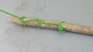 Different tying timber hitch vs clove hitch [upl. by Prentice]