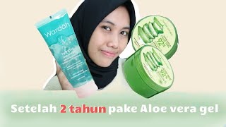 Hasil Pemakaian Aloe Vera Gel Nature Republic  Wardah Aloe Vera Gel [upl. by Notneiuq631]