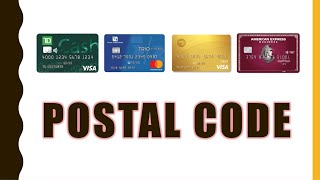 Where is credit card Postal Code [upl. by Long]