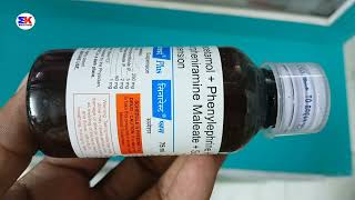 Sinarest Plus Suspension  Chlorpheniramine Maleate Paracetamol Phenylephrine Sodium Menthol Syrup [upl. by Sella]