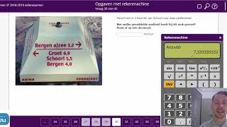 Examentraining Rekenen 2F Examen 1819 deel 4  27  33 [upl. by Akirderf691]