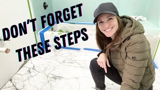 How to Tile a Bathroom Floor A StepbyStep DIY Guide [upl. by Thorn26]