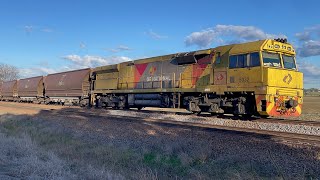 Aurizon 5032 amp 5012 at Telarah  18724 [upl. by Aivun]