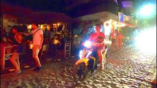 The Nightlife Street Scene in Sayulita Mexico [upl. by Auot177]