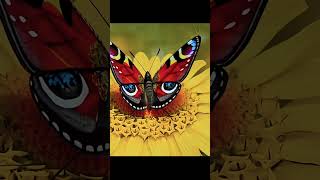 Woman transforms into a butterfly on AGT americagottalent magic ai [upl. by Dieter]