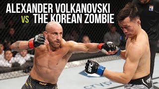 Every Significant Strike Alexander Volkanovski Landed on The Korean Zombie  UFC [upl. by Nisior]